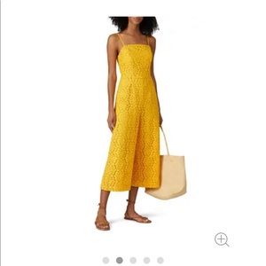 Trina Turk Yellow Lace Jumpsuit